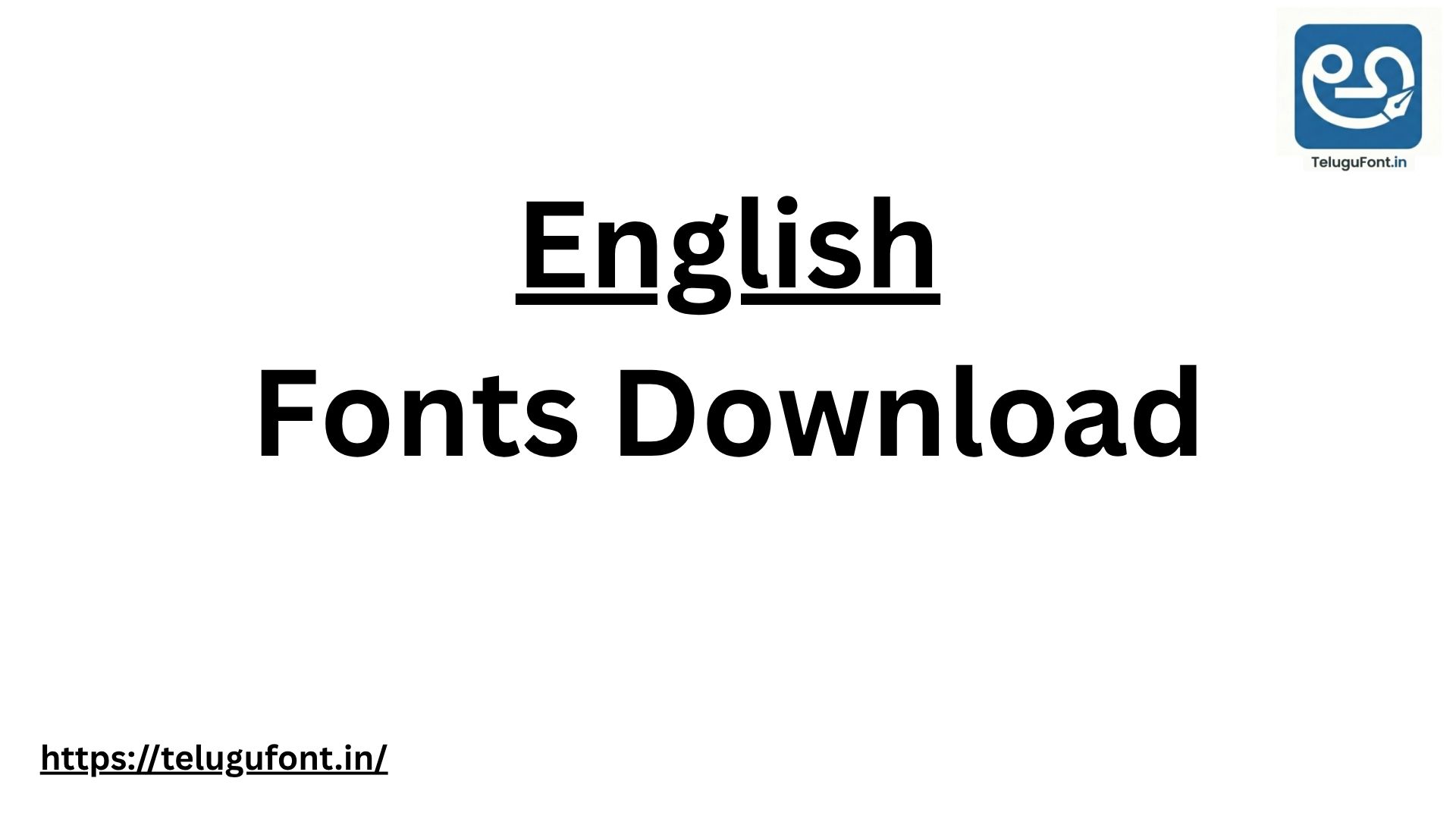 English Fonts
